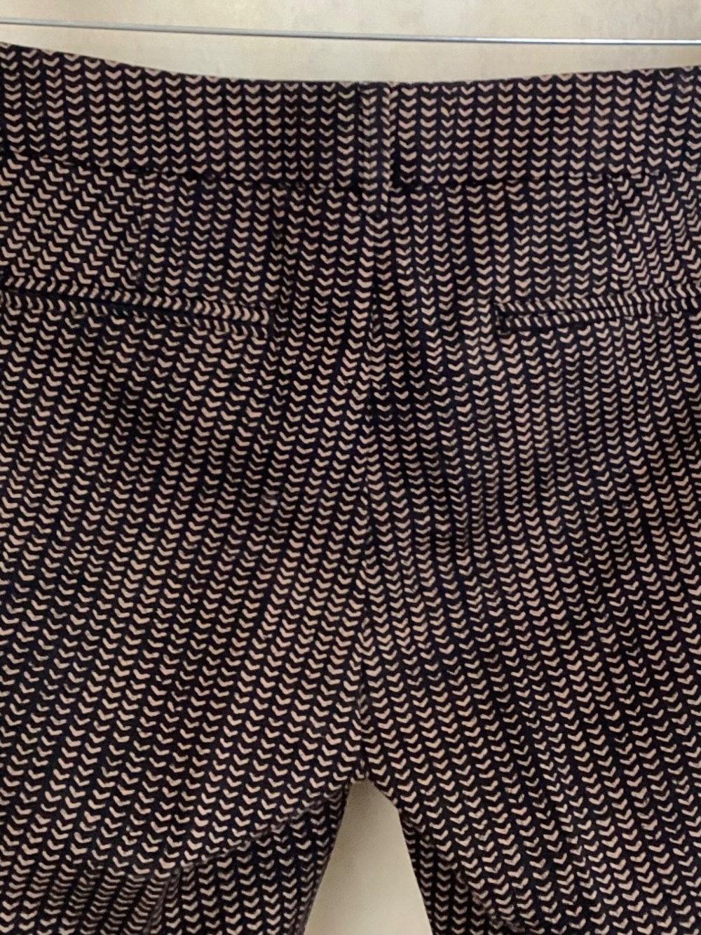 WILLI SMITH - BLACK/TAN COTTON PANTS - SIZE 8 - Picture 2 of 6